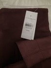 Ann Taylor Ladies Burgundy Faux Suede Slim Pants Size XXS NEW with Tags — photo 4
