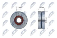 Original NTY Umlenk-/FüHrungsrolle Keilriemen RNK-AU-049 FüR Audi Seat Skoda VW