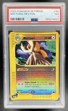 2003 Pokemon Skyridge Noctowl Reverse Holo #40/144 PSA 7