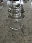Clear Glass CD 145 Style Pin Type Threaded Electrical Utility Pole Insulator — photo 2
