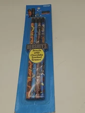HERSHEY'S Candy PENCILS #2 Lead Vintage Reeses Kisses. Chocolate Scented Erasers