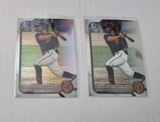 2022 Bowman Chrome Prospect Luis Matos Lot Refractor /499, Base 