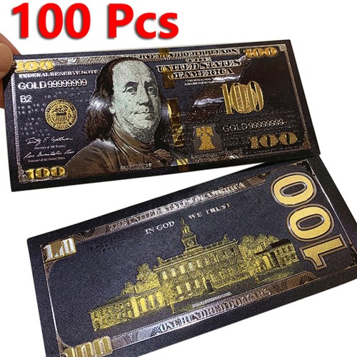 100 Pcs Plastic 100 Dollar Bills Coin USA Banknote Game S L500 