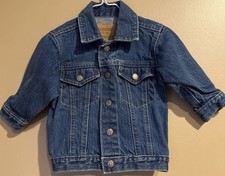 Osh Kosh Denim Jean Jacket Baby 12M Snap Closures Boy Girl