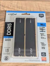 Crucial Pro 96GB DDR5 RAM Kit (2x48GB), 5600MHz 
