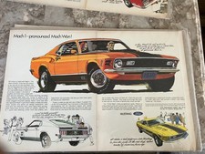 Ready To Display 1970 Ford Mach 1 Mustang Trans Am Print Original Car Ad