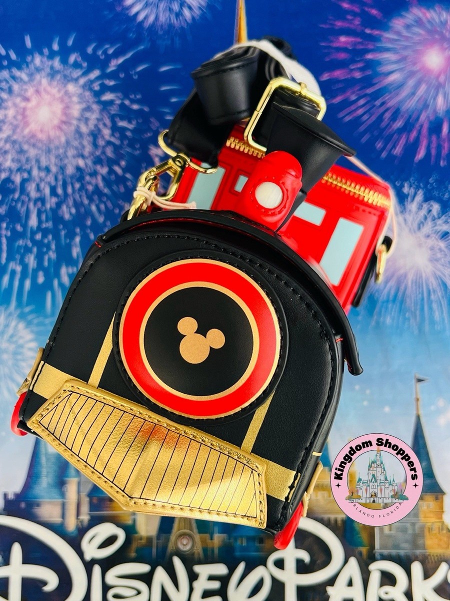 2026 Disney Parks Loungefly Railroad Train Mickey Minnie Mouse