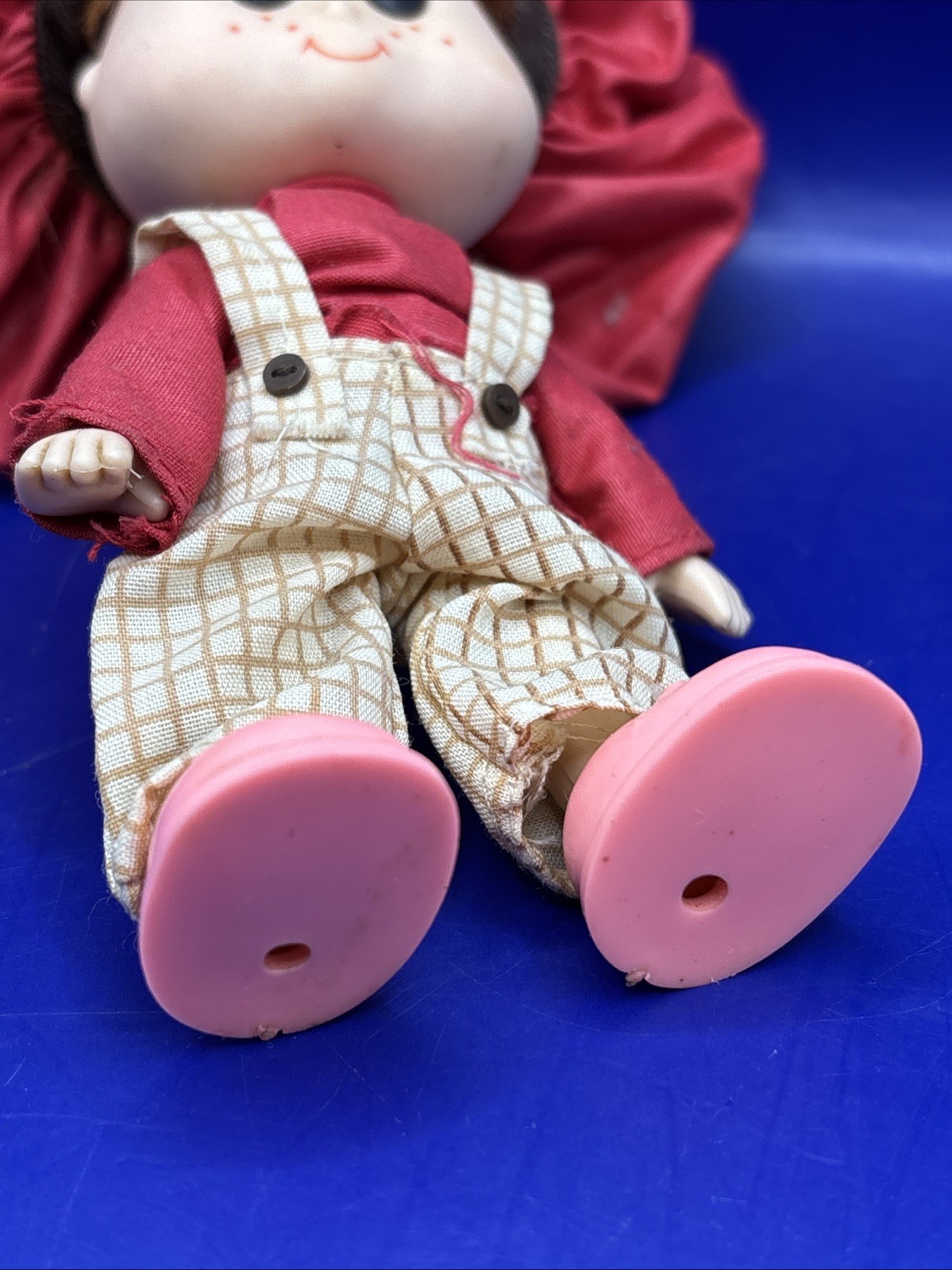 1982 Charlotte Russe Phoenix Toys 5" Tall Mello Roll Doll w/ Hat, Shoes, Outfit