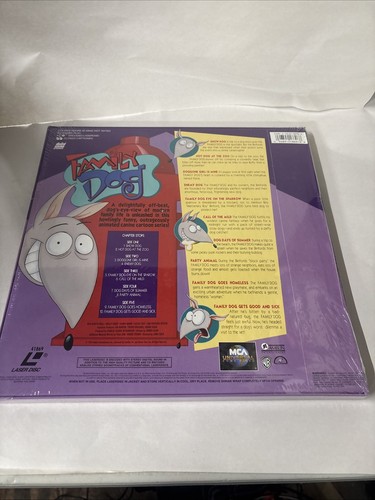 "Family Dog" Box Set Laserdisc LD - Cartoons Brand New Sealed - Picture 2 of 2