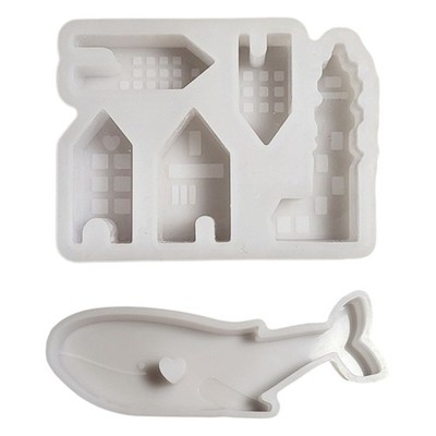 Unique Whale And House Display Ornament Mold For Innovative Handmade Gift Ideas