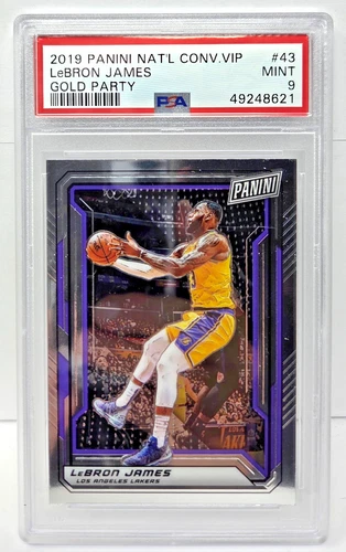 2019 National Gold Party - LEBRON JAMES Lakers Basketball Card PSA 9 MINT