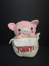 Lindo y tierno peluche cerdito Mein 8" chino para llevar cerdo de peluche