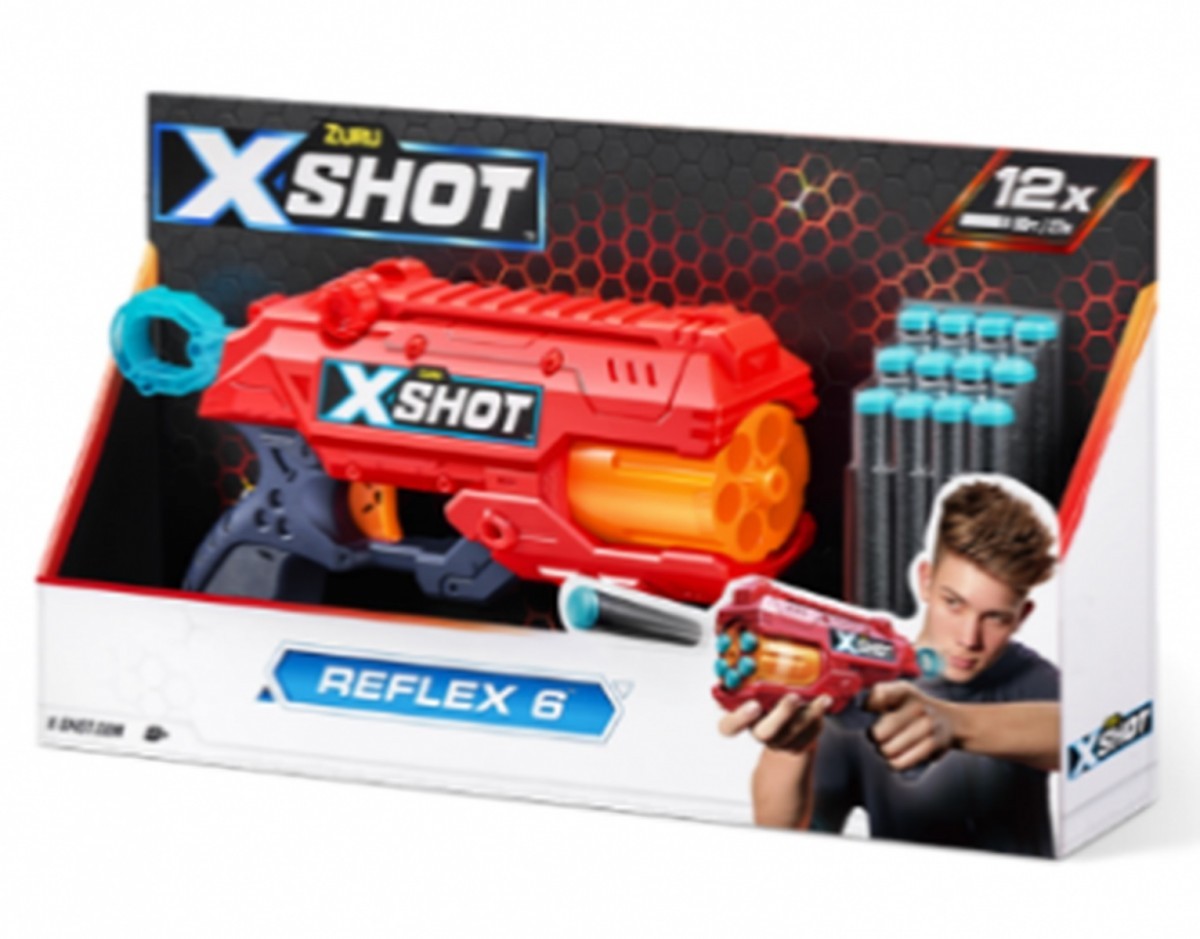 193052040275 Оранжевая пусковая установка EXCEL REFLEX 12 дротиков ZURU X-Shot 5590₽