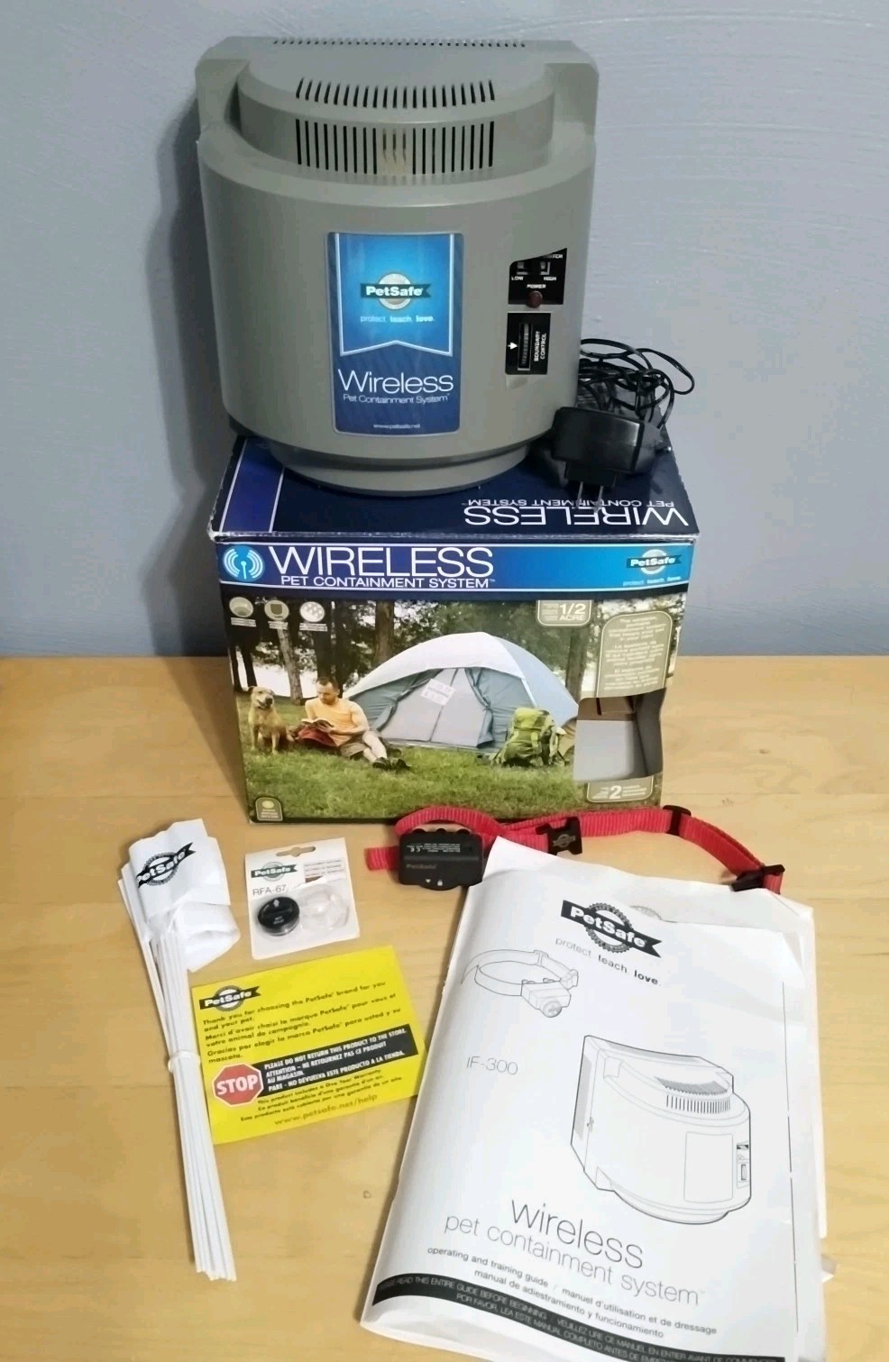 Pet Containment System Kit & Collar W/ Battery