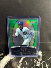 2008 Topps Finest Moments Green Refractor Derrek Lee 148/199 Chicago Cubs