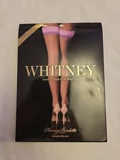Honey Birdette Whitney Unicorn Seamed Hold Ups Size Large Brand New