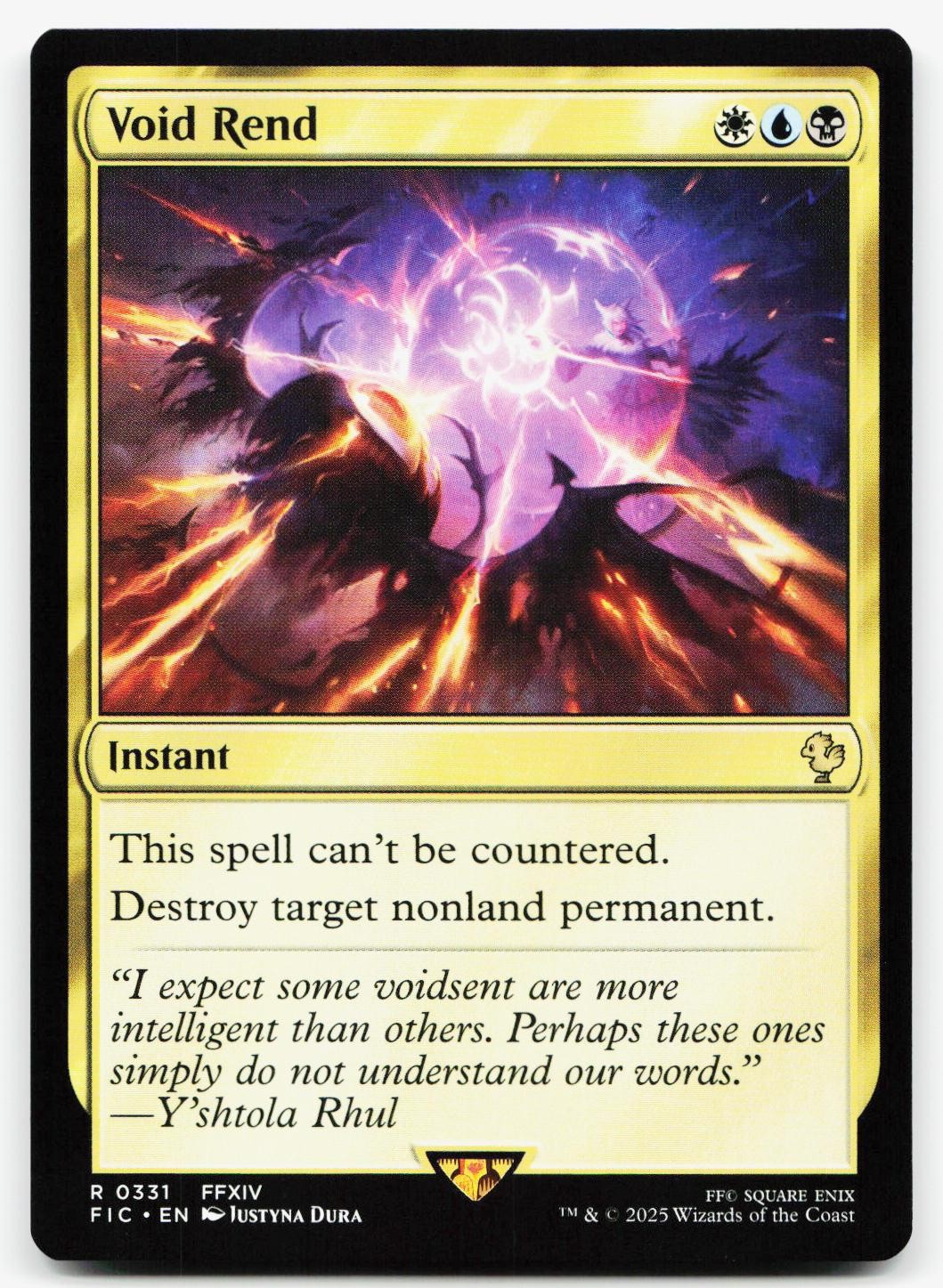 VOID REND 331 R COMMANDER: FINAL FANTASY NM MTG