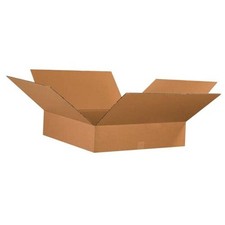 26x26x6 Flat Corrugated Boxes, Flat, 26L x 26W x 6H, Pack of 10 Shipping,