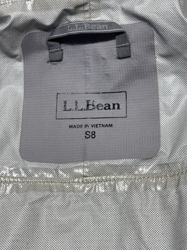 L.L. Bean Kids' Trail Model Rain Jacket Yellow And Gray Size 8 - Picture 2 of 7