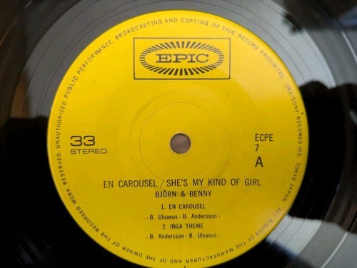BJORN & BENNY Greatest Hits Vol.1 1972 Japan 33rpm EP ECPE 7 ABBA En Carousel - Picture 5 of 6