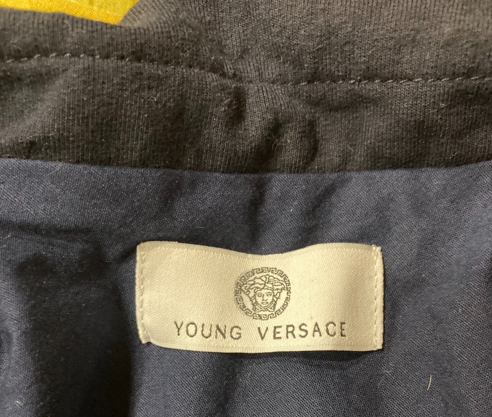 Navy Blue Young Versace Jacket Kids, Made in Italy Size Boys 8A thumbnail 3