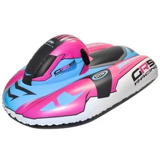 CocoNut Outdoor: GR5 Snowmobile Sled - Pink & Blue, 50x20" Toboggan, 200lb Cap