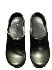 Dansko Metallic Black Slate Shoes Size 36 Clogs