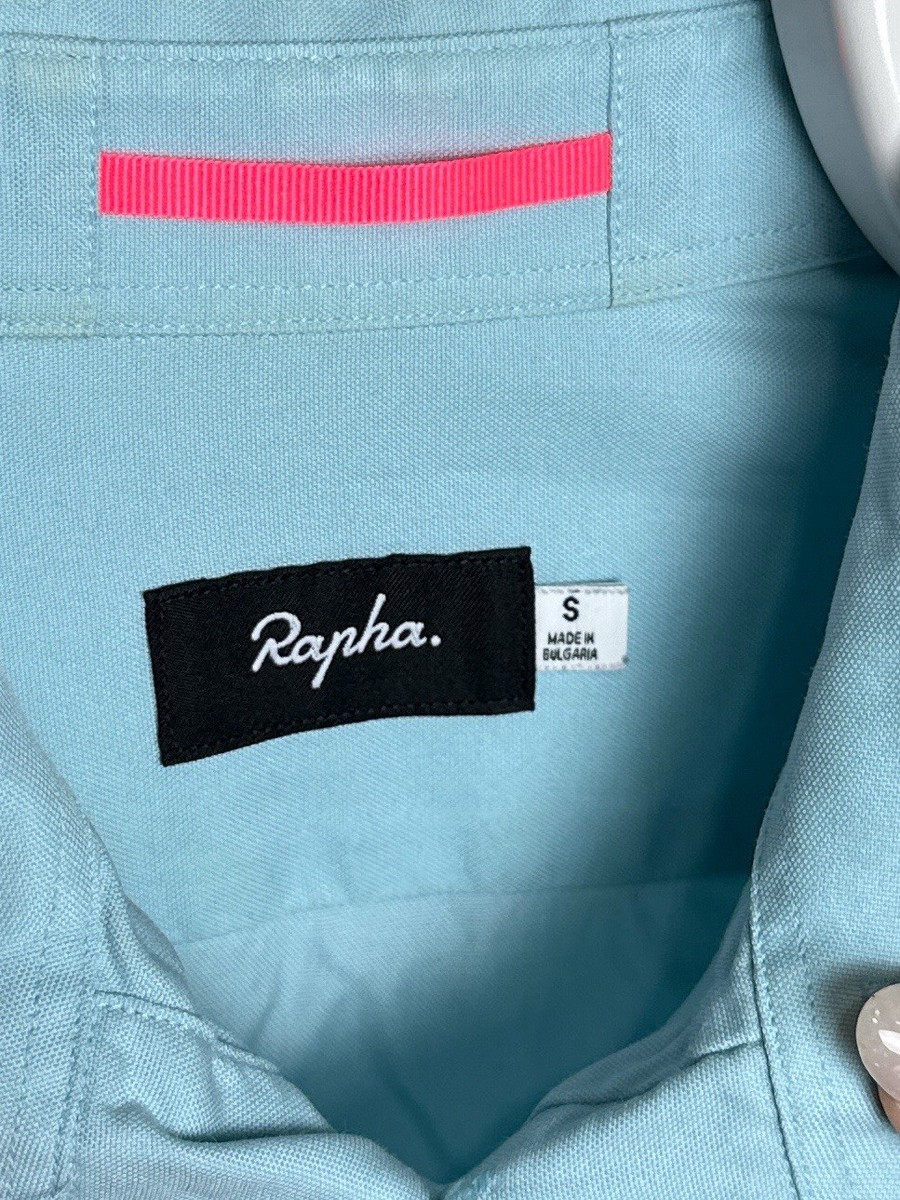 ウェア Rapha cotton POPLIN shirt Rapha Poplin Shirt Button Up Performance Vented Cycling Size