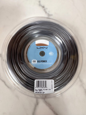 New LUXILON ALU POWER 130 200M REEL Tennis String (WR8302301130 1.30mm 200m