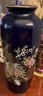 Porcelain Japanese 8” Vase 2” Cup 4” Pitcher With Peacock Cherry Blossoms Japan — photo 5