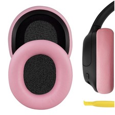 Geekria Protein Leather Ear Pads for Sony WH-CH700N WH-CH720N Headphones Pink 