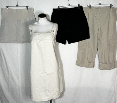Bundle of Maternity Clothes, sz Medium - Jumper, Cargo Crop Pants, Shorts, Skort