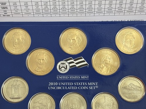 2010 Uncirculated Coin Set U.S Mint Government Packaging OGP COA P & D - Picture 13 of 15