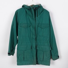 Vintage Frostline Kit Jacket Womens Large Green Zip Up Hooded USA Made Parka