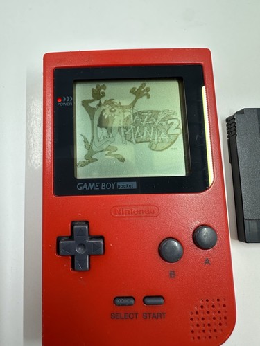 Nintendo Game Boy Pocket Red Tested W Two Games Taz Mania Turok Fast Shipping - Bild 5 von 5