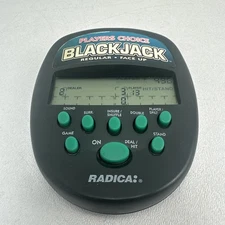 Radica Players Choice Black Jack Handheld Electronic Game 1997