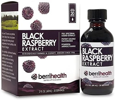 BerriHealth 100 Authentic Oregon Black Raspberry Extract - Made in The USA - ...