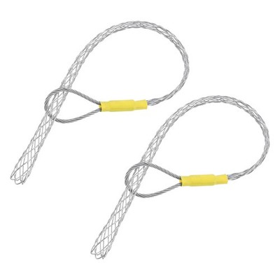2 Pcs Cable Pulling Grip 52cm Single for 20-25cm Cable Yellow