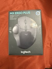 Logitech MX Ergo Plus Wireless Ergonomic Trackball Mouse Bluetooth USB Black