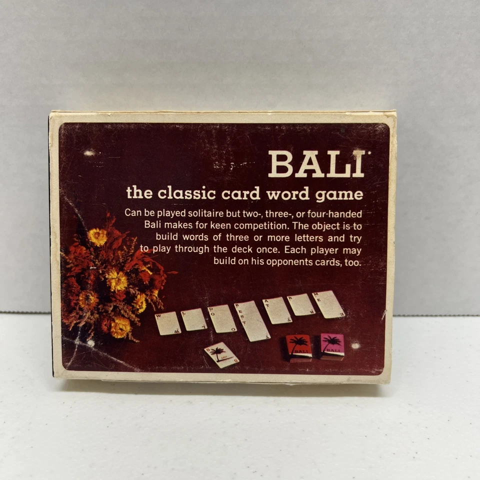 Vintage 1972 Scrabble BALI CARD GAME No Instructions- No 22 Selchow Richter Word - Image 2 of 4
