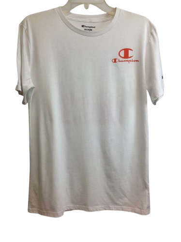 Champion Boys Casual Short Sleeve Crew Neck Logo T-Shirts Red White Size XXL - Picture 5 of 7