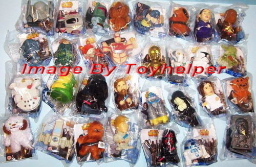 Star Wars ROTS Burger King Action Figures Complete Set of 31