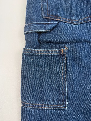 Berne Workwear Men Cotton Relaxed Fit Denim Carpenter Jeans Blue 38x34 NWT - Picture 11 of 14
