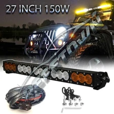 27inch LED Light Bar Combo Work Offroad Driving Truck SUV 4WD Pickup Fog Lamp 30