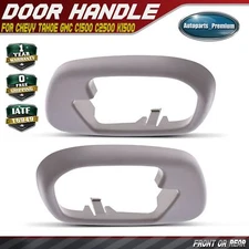 2x Front or Rear Tan Interior Door Handle Bezel for Chevy Tahoe GMC C1500 K1500