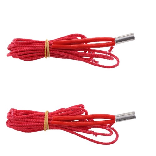 2 Stück Heizpatrone 24V 40W Drahtlänge ca. 1 Meter für 3D - Photo 3/12