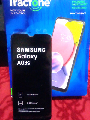Samsung Galaxy A03S SM-S134DL - 32GB (TracFone) BLACK FREE BUNDLE