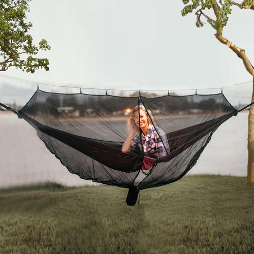 Portable Camping Hammock Bug Net Lightweight Outdoor Mosquito Netting Easy Setup - Picture 6 of 8