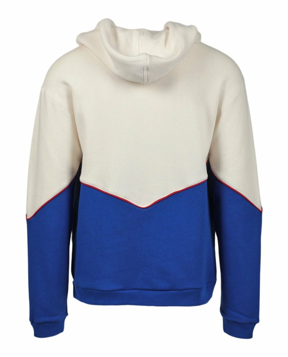GUCCI 276622 Game Logo Felted Cotton Jersey Zip Hoodie In GUCCI 276622 Game Logo Felted Cotton Jersey Zip Hoodie In