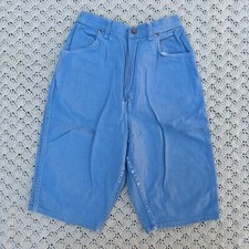 Vtg Wrangler Blue Bell Misses Womens Sanforized Cotton Shorts Blue - 14